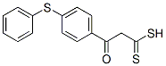 3-oxo-3-[p-(phenylthio)phenyl]dithiopropionic acid Struktur