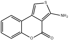 3-AMINO-4H-THIENO[3,4-C]CHROMEN-4-ONE Struktur