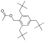 2,4,6-Tris(2,2-dimethylpropyl)benzenemethanol acetate Struktur