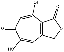 5,8-Dihydroxy-1H-cyclohepta[c]furan-1,6(3H)-dione Struktur