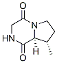 Pyrrolo[1,2-a]pyrazine-1,4-dione, hexahydro-8-methyl-, (8S,8aS)- (9CI) Struktur