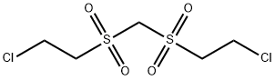 1,1-bis(2-chloroethylsulphonyl)methane  Struktur