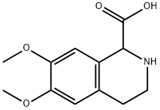 6,7-DIMETHOXY-1,2,3,4-TETRAHYDRO-1-ISOQUINOLINECARBOXYLIC ACID Struktur