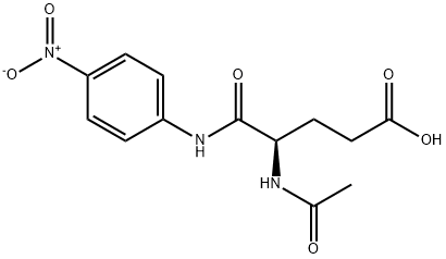 Pentanoic acid, 4-(acetylamino)-5-((4-nitrophenyl)amino)-5-oxo-, (R)- Struktur