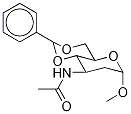 Methyl 3-Acetamido-4,6-O-benzylidene-2,3-dideoxy-α-D-arabino -hexopyranoside Struktur