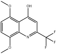 5,8-diMethoxy-2-(trifluoroMethyl)quinolin-4(1H)-one Struktur