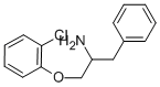 1-BENZYL-2-(2-CHLOROPHENOXY)ETHYLAMINE Struktur