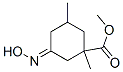 Cyclohexanecarboxylic acid, 3-(hydroxyimino)-1,5-dimethyl-, methyl ester (9CI) Struktur