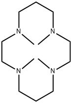 1,4,8,11-TETRAMETHYL-1,4,8,11-TETRAAZACYCLOTETRADECANE Struktur