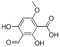 Benzoic acid, 3-formyl-2,4-dihydroxy-6-methoxy- (9CI) Struktur