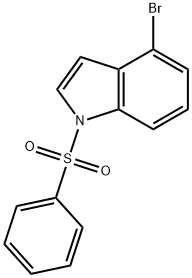 4-bromo-1-phenylsulfonyl-1H-indole Struktur