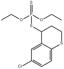 (6-chlorothiochroman-4-yl)sulfanyl-diethoxy-sulfanylidene-phosphorane Struktur