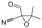 Oxiranecarbonitrile,  2-formyl-3,3-dimethyl-  (9CI) Struktur