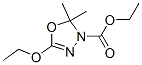 1,3,4-Oxadiazole-3(2H)-carboxylicacid,5-ethoxy-2,2-dimethyl-,ethylester(9CI) Struktur