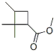 Cyclobutanecarboxylic acid, 2,2,3-trimethyl-, methyl ester (9CI) Struktur