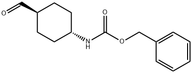 trans-4-(BenzyloxycarbonylaMino)cyclohexanecarboxaldehyde, 97% Struktur