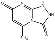 5-AMINO-3-MERCAPTO-[1,2,4]TRIAZOLO-[4,3-A]PYRIMIDIN-7-OL Struktur