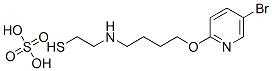 2-[4-(5-Bromo-2-pyridyloxy)butyl]aminoethanethiol sulfate Struktur