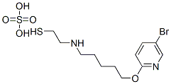 2-[5-(5-Bromo-2-pyridyloxy)pentyl]aminoethanethiol sulfate Struktur