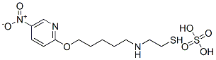 2-[5-(5-Nitro-2-pyridyloxy)pentyl]aminoethanethiol sulfate Struktur