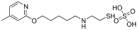 2-[5-(4-Methyl-2-pyridyloxy)pentyl]aminoethanethiol sulfate Struktur