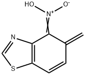 Benzothiazole, 4,5-dihydro-5-methylene-4-aci-nitro- (9CI) Struktur