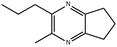 5H-Cyclopentapyrazine,6,7-dihydro-2-methyl-3-propyl-(9CI) Struktur