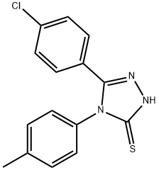 5-(4-CHLOROPHENYL)-4-(4-METHYLPHENYL)-4H-1,2,4-TRIAZOLE-3-THIOL Struktur