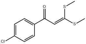 1-(4-CHLORO-PHENYL)-3,3-BIS-METHYLSULFANYL-PROPENONE Struktur