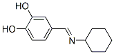 1,2-Benzenediol, 4-[(cyclohexylimino)methyl]- (9CI) Struktur