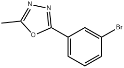 2-(3-Bromophenyl)-5-methyl-1,3,4-oxadiazole Struktur