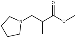 METHYL 2-METHYL-3-(PYRROLIDIN-1-YL)PROPANOATE Struktur