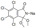 4,5,6,7-Tetrachloro-3,3-dimethoxy-2-sodioisoindolin-1-one Struktur