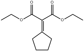 Propanedioic acid, 2-cyclopentylidene-, 1,3-diethyl ester Struktur