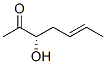 5-Hepten-2-one, 3-hydroxy-, (3S,5E)- (9CI) Struktur