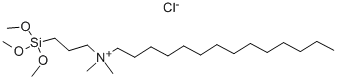 TETRADECYLDIMETHYL(3-TRIMETHOXYSILYLPROPYL)AMMONIUM CHLORIDE Struktur