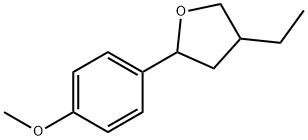 Furan, 4-ethyltetrahydro-2-(4-methoxyphenyl)- (9CI) Struktur