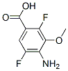 Benzoic acid, 4-amino-2,5-difluoro-3-methoxy- (9CI) Struktur