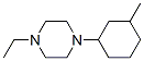 Piperazine, 1-ethyl-4-(3-methylcyclohexyl)- (9CI) Struktur