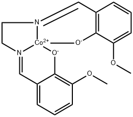 COBALT, [[2,2'-[1,2-ETHANEDIYLBIS[(NITRILO-KN)METHYLIDYNE]]BIS[6-METHOXYPHENOLATO-KO]](2-)]-, (SP-4-2)- Struktur