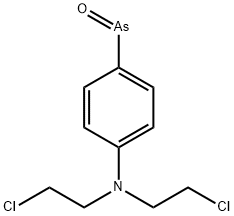 4-[N,N-Bis(2-chloroethyl)amino]phenylarsenic oxide Struktur