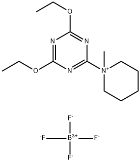 1-(4,6-diethoxy-1,3,5-triazin-2-yl)-1-methylpiperidinium tetrafluoroborate Struktur