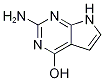 2-Amino-7H-pyrrolo[2,3-d]pyrimidin-4-ol Struktur