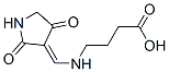 Butanoic acid, 4-[[(2,4-dioxo-3-pyrrolidinylidene)methyl]amino]- (9CI) Struktur