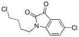 5-CHLORO-1-(4-CHLORO-BUTYL)-1H-INDOLE-2,3-DIONE Struktur