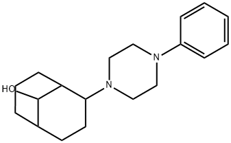 2-(4-Phenyl-1-piperazinyl)bicyclo[3.3.1]nonan-9-ol Struktur