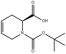 (S)-N-Boc-1,2,3,6-Tetrahydro-2-picolinic  acid Struktur