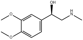 1-(3,4-dimethoxyphenyl)-2-methylamino-ethanol Struktur