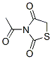 2,4-Thiazolidinedione, 3-acetyl- (9CI) Struktur