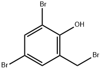 ALPHA,3,5-TRIBROMO-2-HYDROXYTOLUENE Struktur